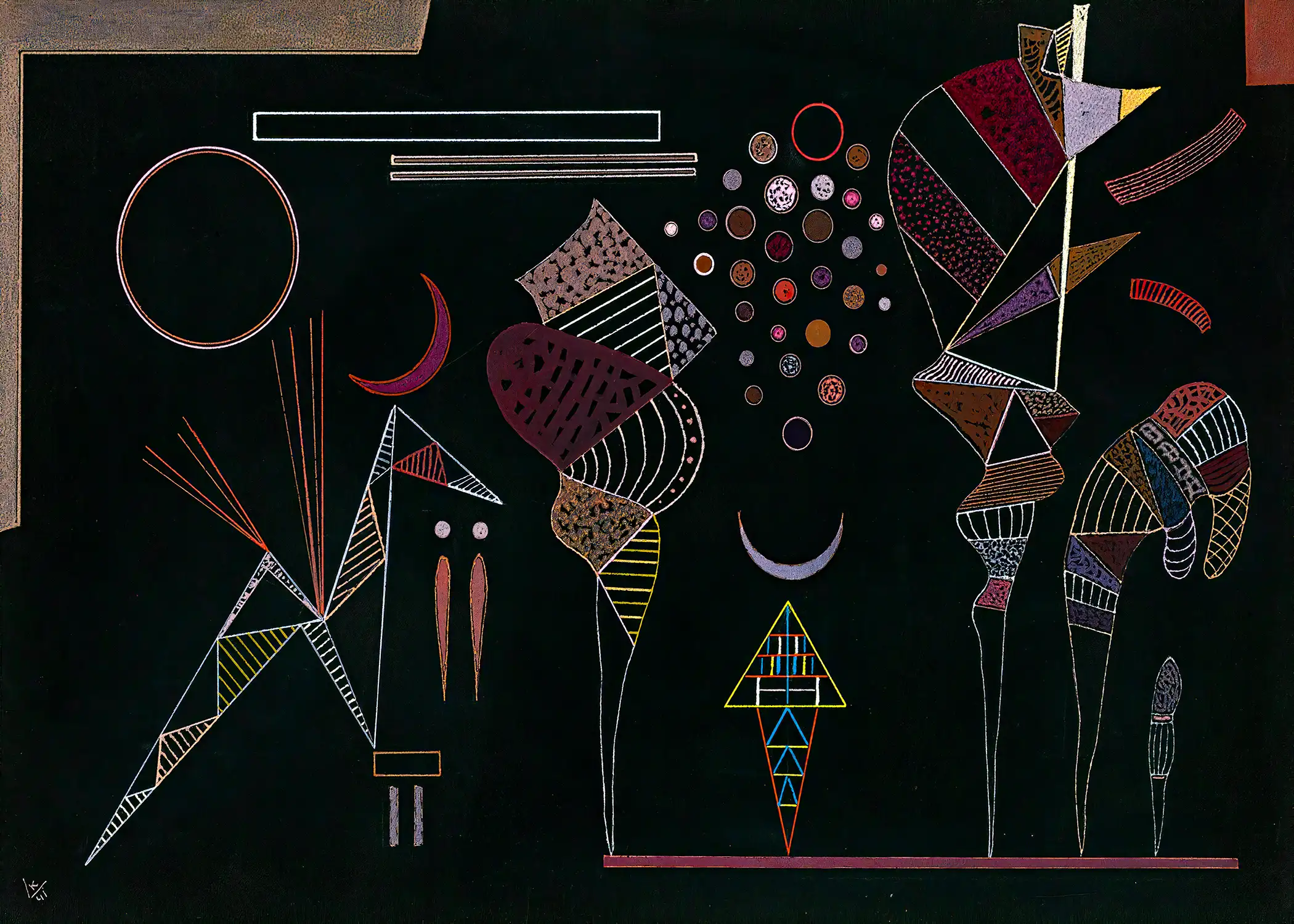 Wassily Kandinsky - Étude Pour Contrastes Réduits (1941)