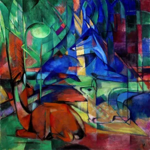 Franz Marc - Deers in the Forest II (1914)