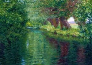 John Leslie Breck - The River Epte, Giverny (1887-91)