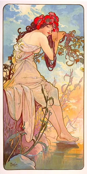 Alphonse Mucha - L’été (1896)