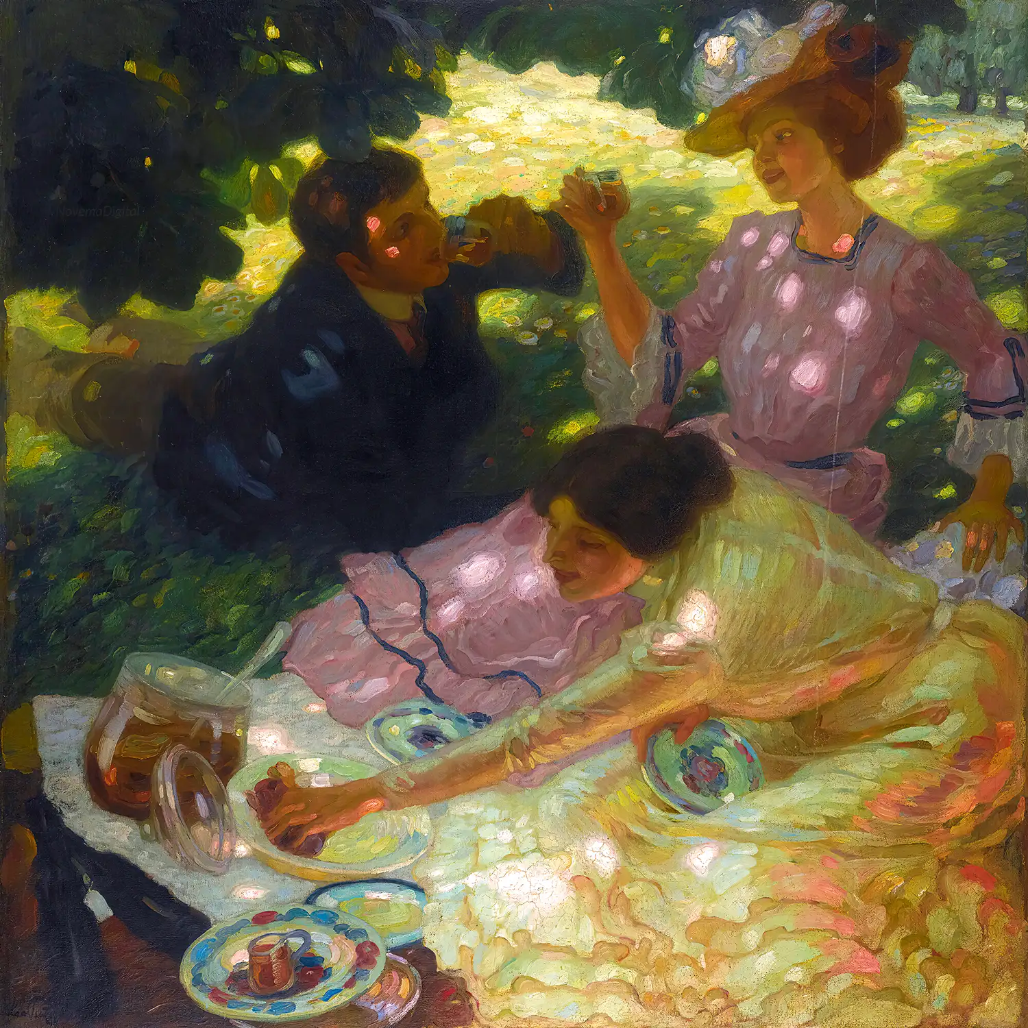 Leo Putz - The Picnic (1903)