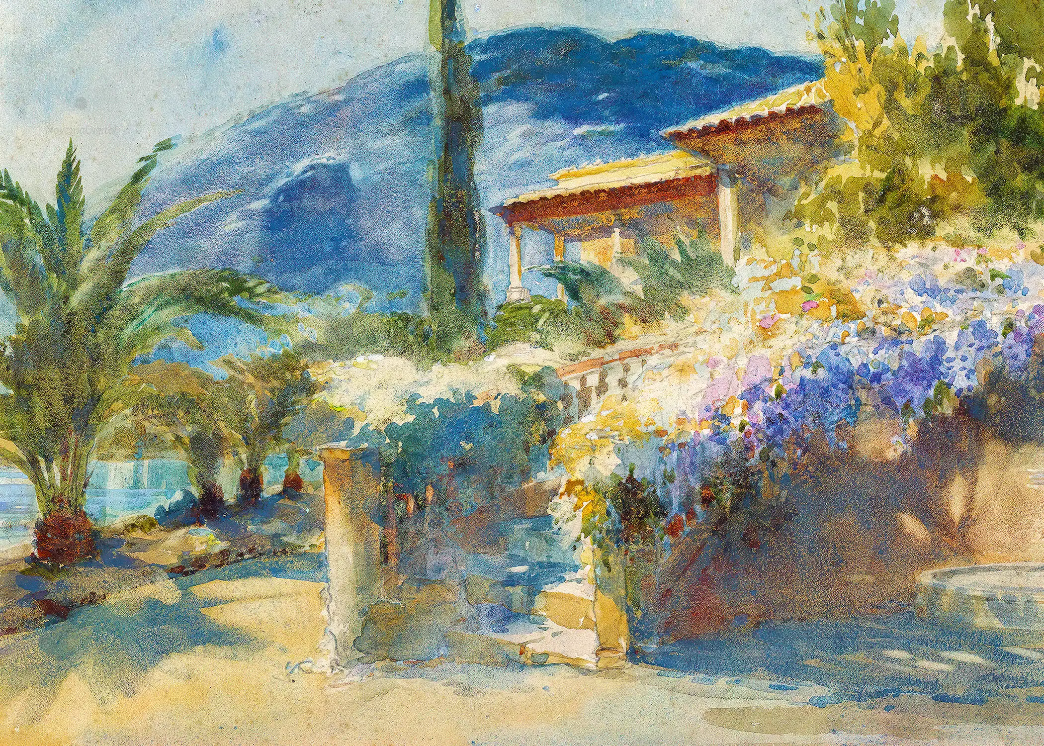 Armand Point - Mediterranean Garden Scene (1861-1932)