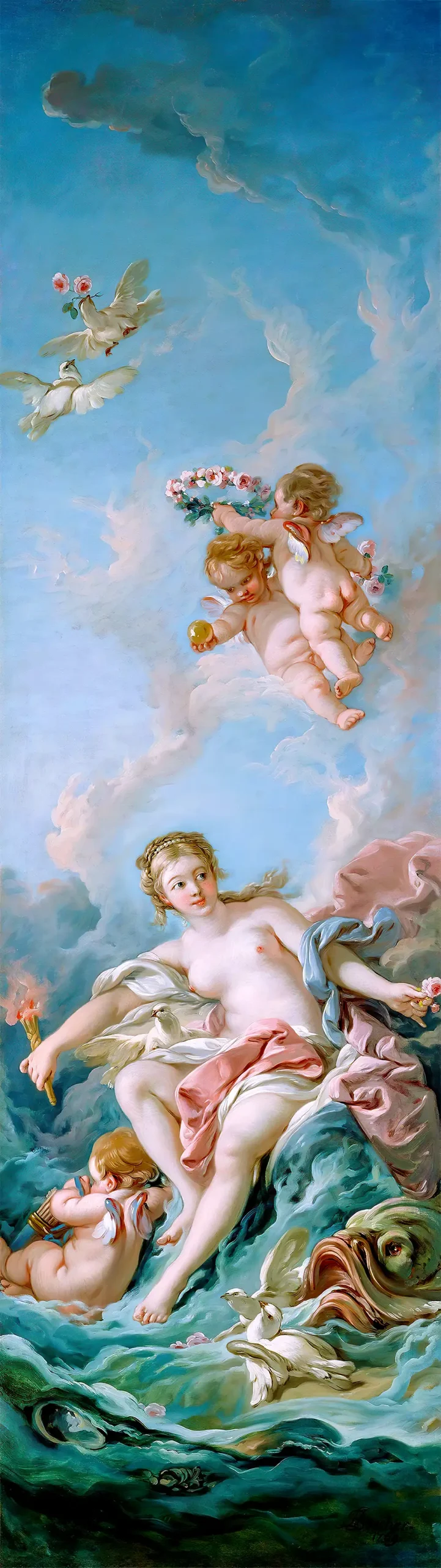 François Boucher - Venus on the Waves (1769)