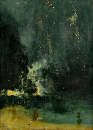 James Abbot McNeill - Nocturne in Black and Gold, The Falling Rocket (1874)