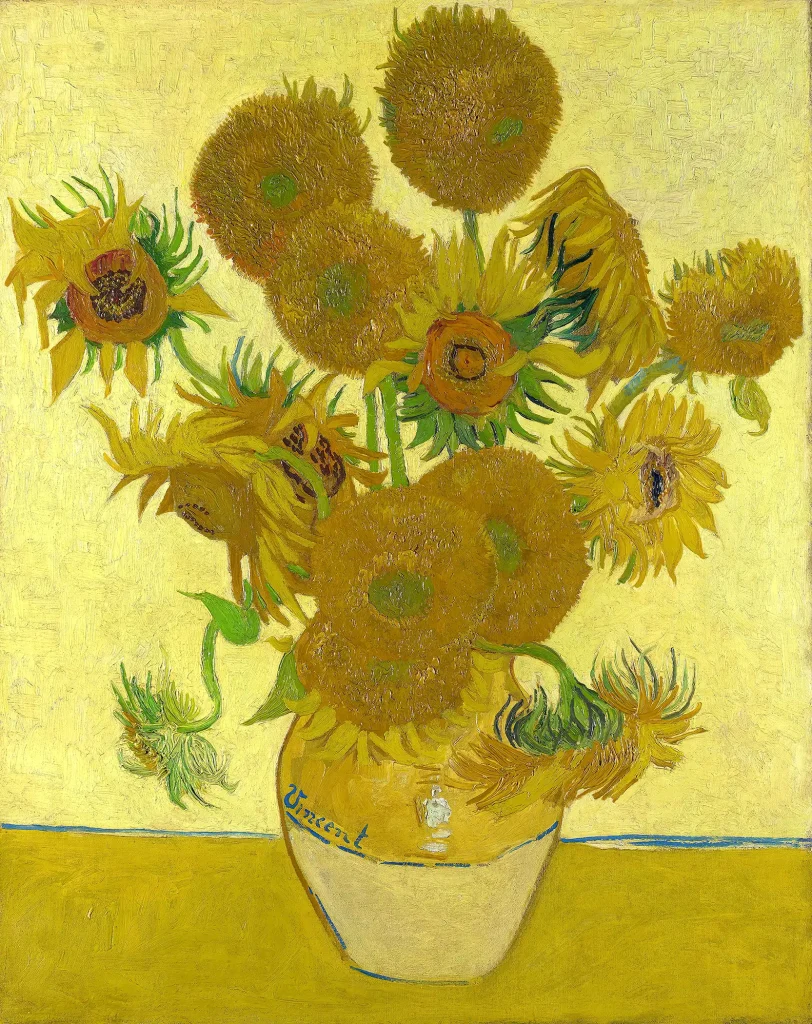 Vincent van Gogh - Still Life Vase with Fourteen Sunflowers (1888)