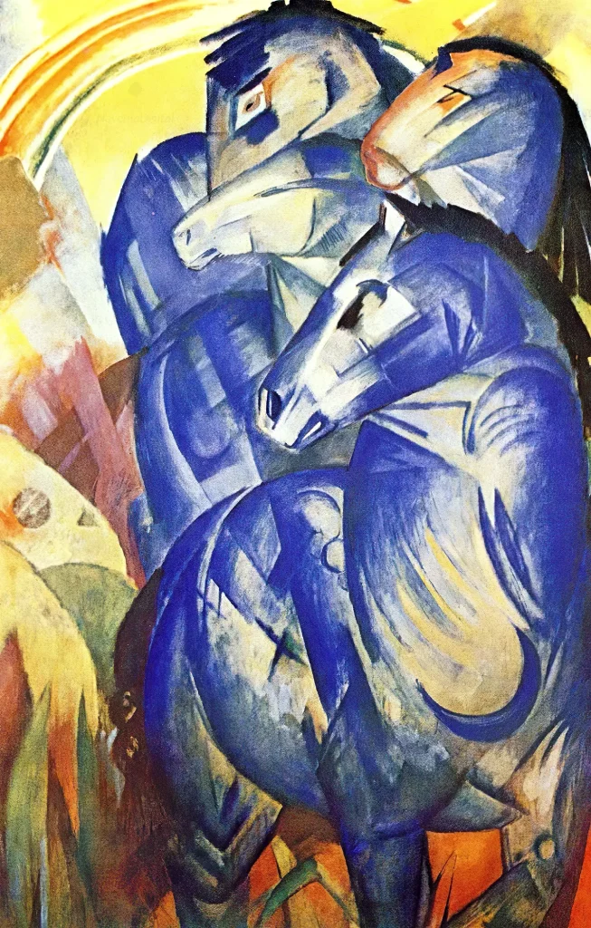 Franz Marc - The Tower of Blue Horses (1913)