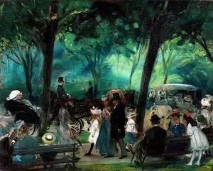 William James Glackens - The Drive, Central Park (c.1905)