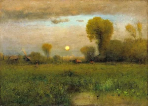George Inness - Harvest Moon (1891)