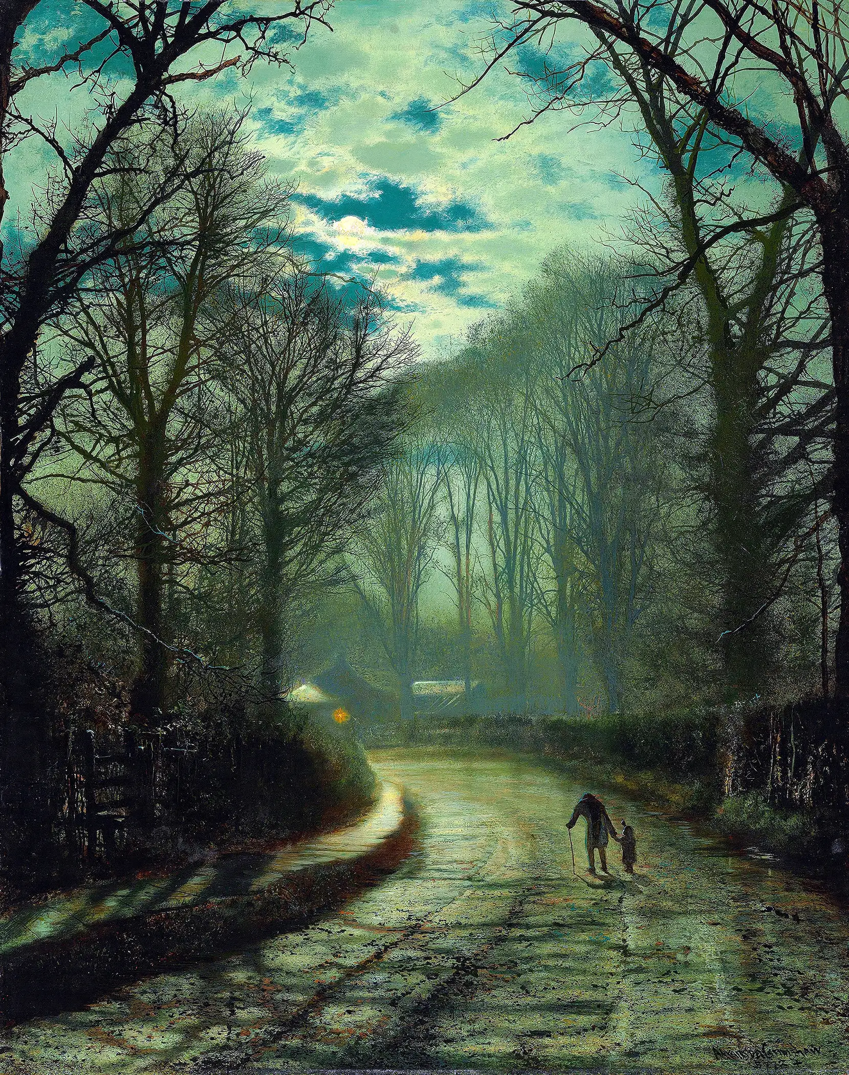 John Atkinson Grimshaw - Nearing Home (1872)