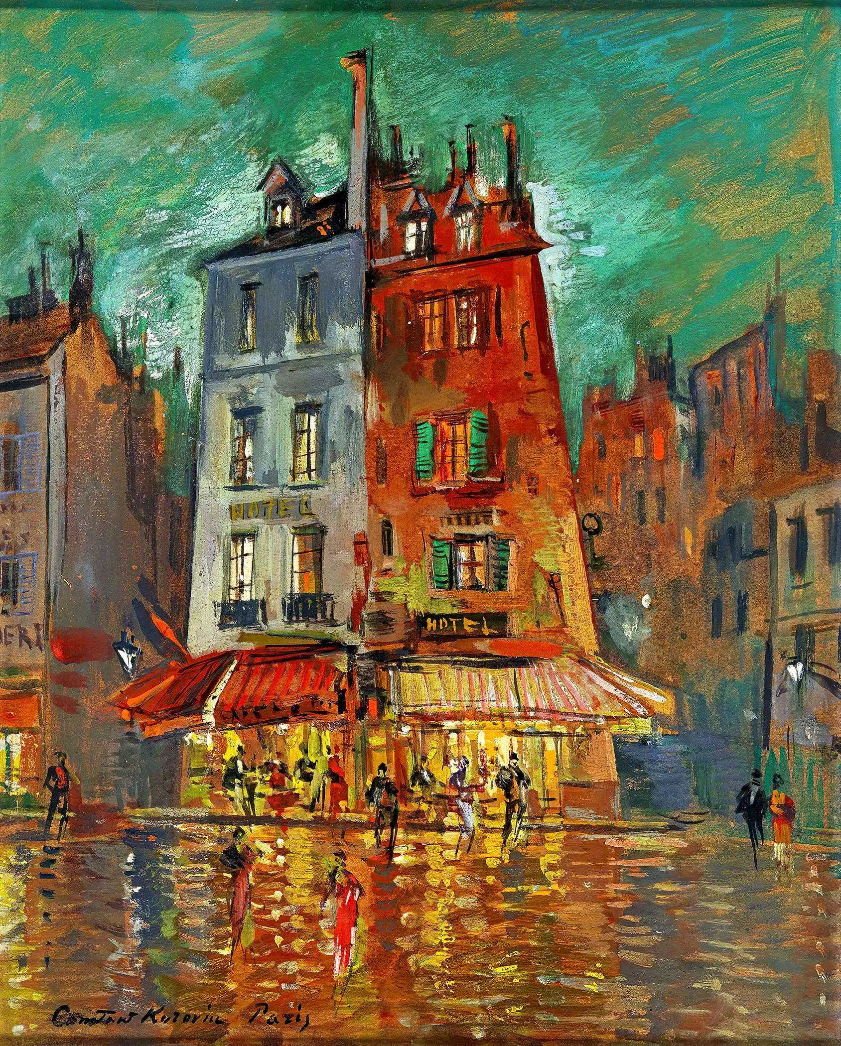 Konstantin Korovin - Nächtliches Paris (1861-1939)