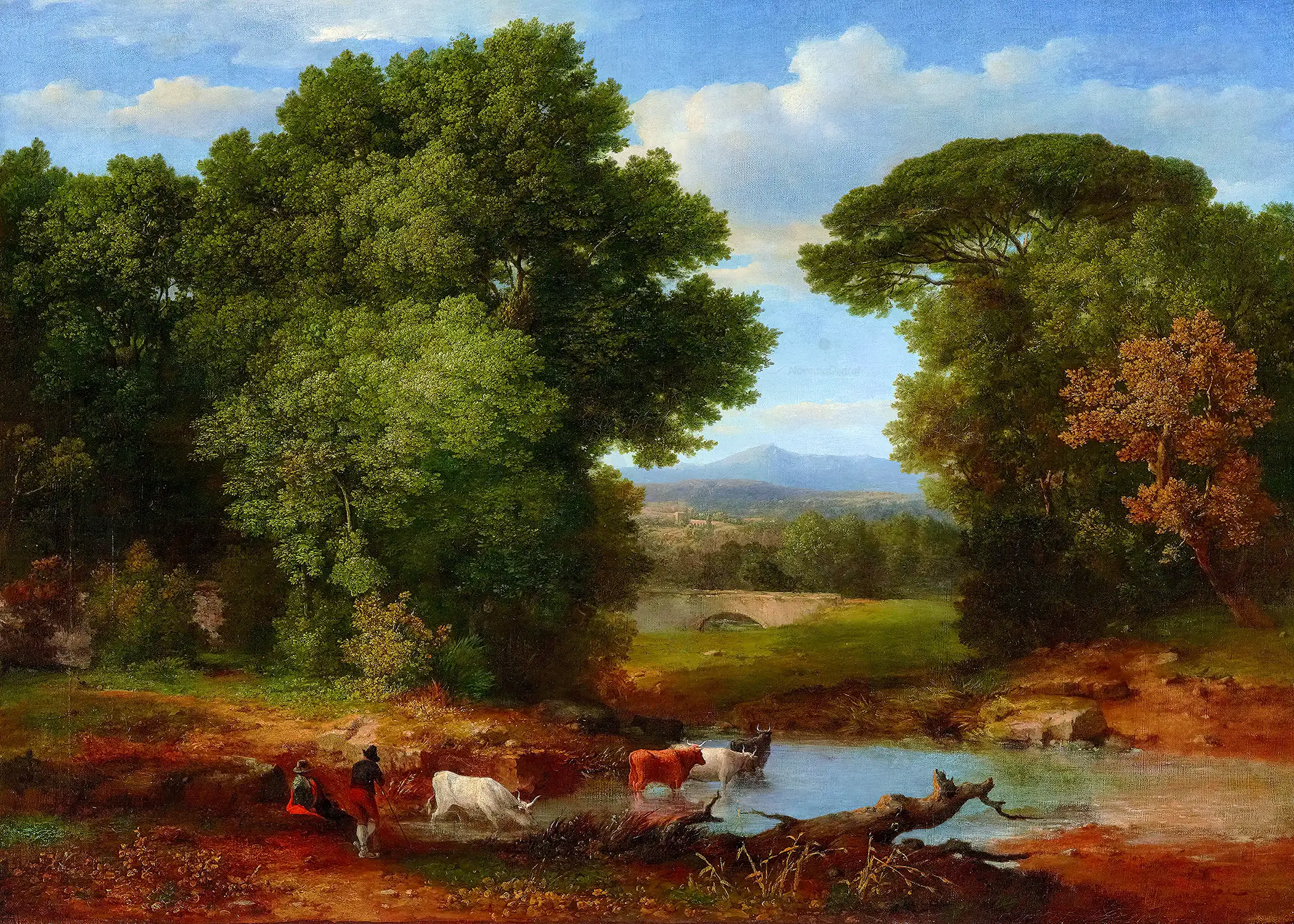 George Inness - A bit of the Roman Aqueduct (1852)