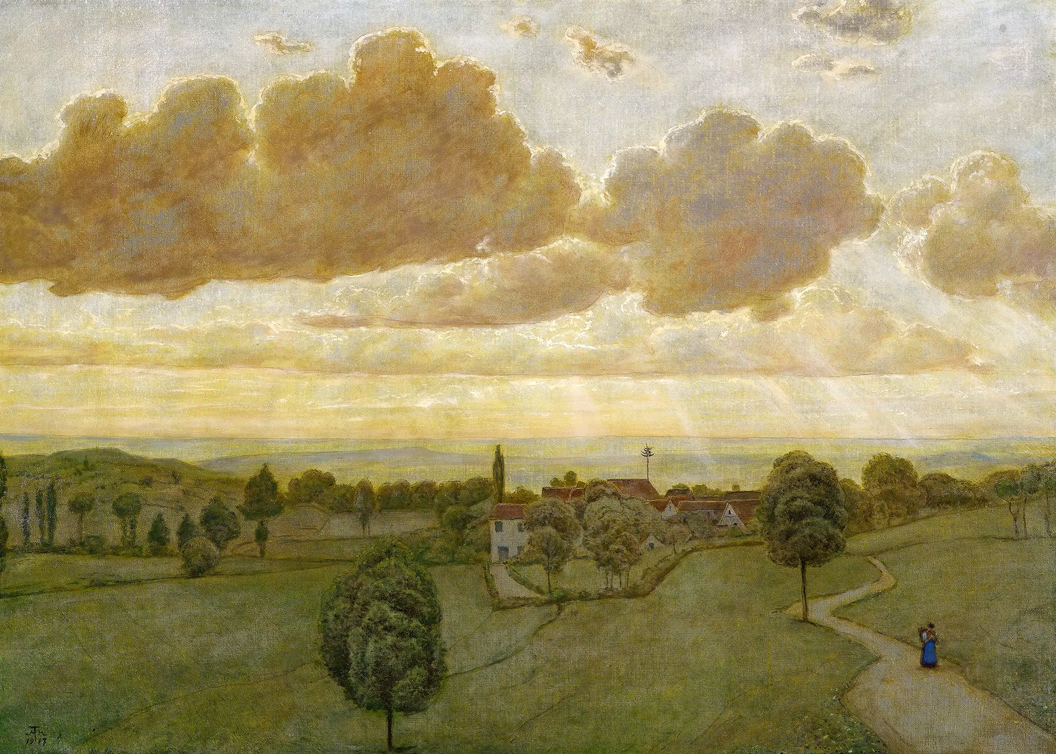 Hans Thoma - Landscape (1917)