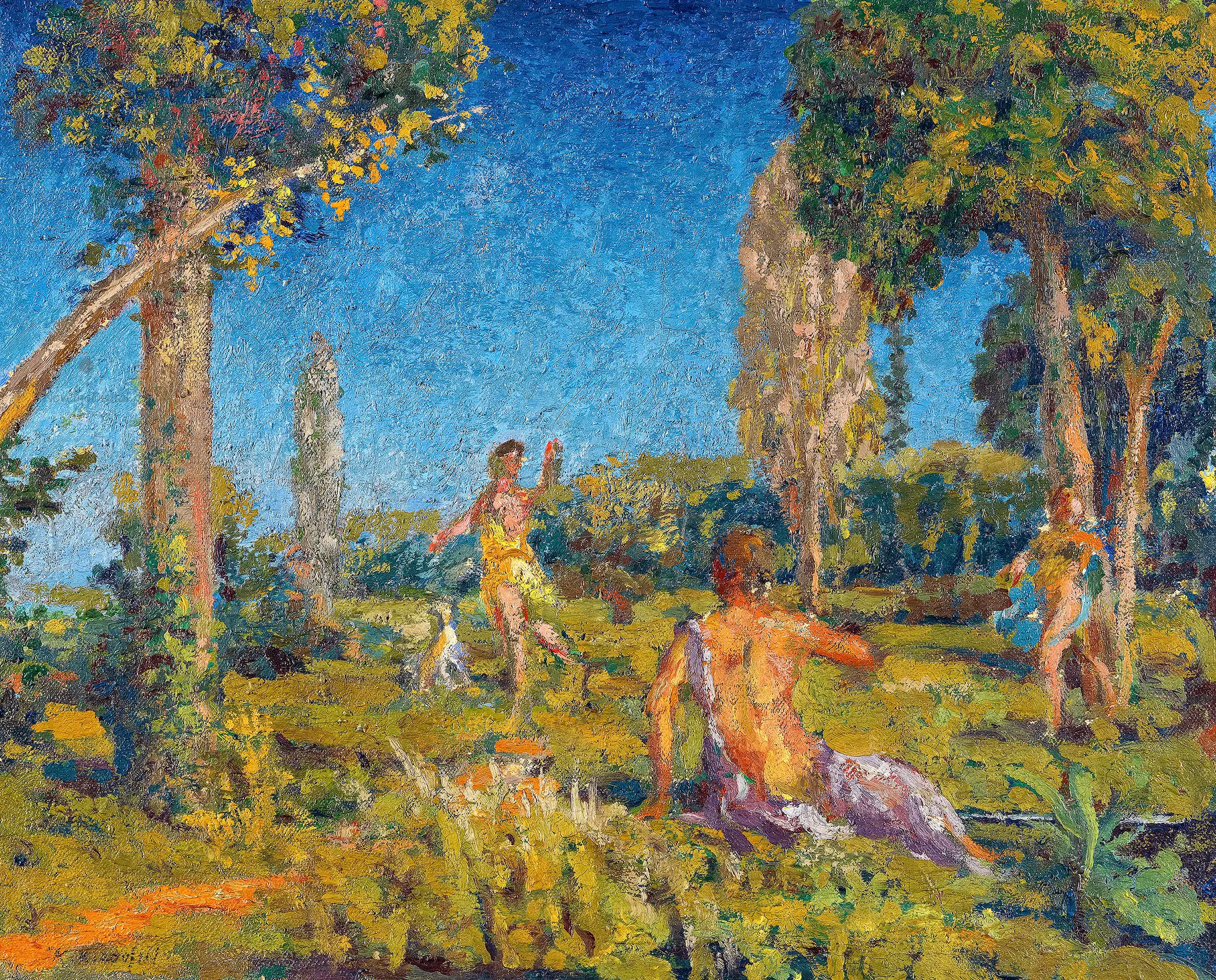 Ker Xavier Roussel - Artemis with a Dog and two Companions at a Spring (1925)