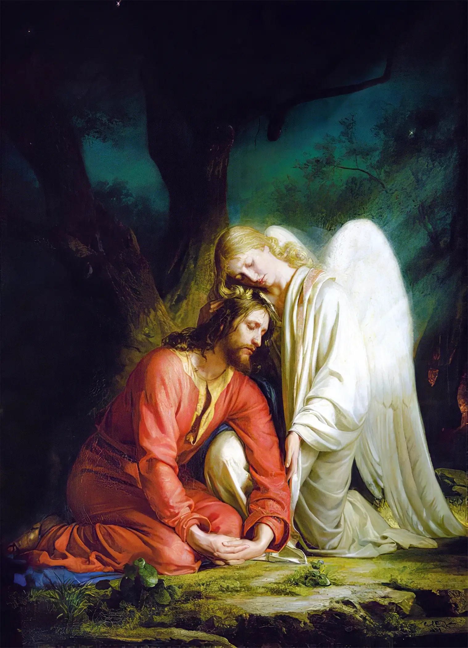 Carl Bloch - Christ at Gethsemane (1880)