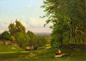 George Inness - Near Leeds, New York (1869)