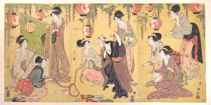 Chōbunsai Eishi - A Parody of Yuranosuke in the Pleasure Quarters (1797)