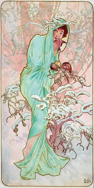 Alphonse Mucha - Winter (1896)