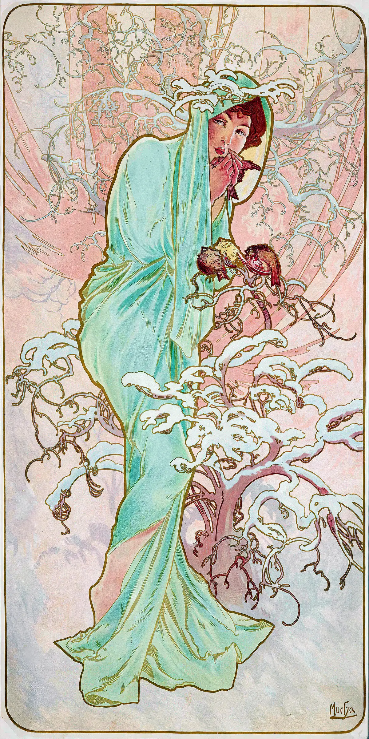 Alphonse Mucha - Winter (1896)