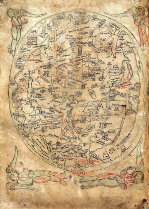 Honorius Augustodunensis - The Sawley Map (1100s)