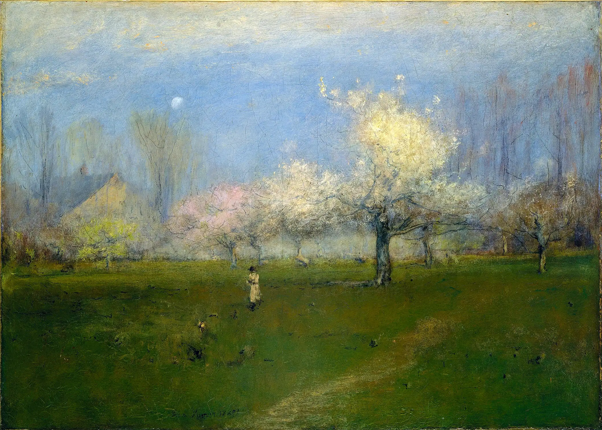 George Inness - Spring Blossoms, Montclair, New Jersey (c.1891)