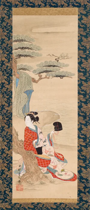 Nishimura Shigenobu – The Brine Maiden Matsukaze (1700s)