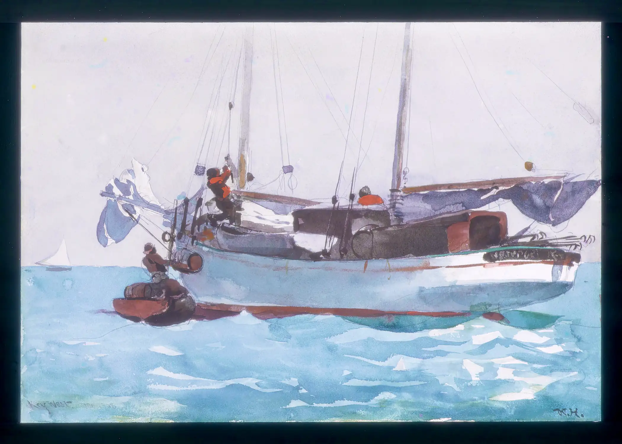 Winslow Homer - Taking on Wet Provisions (1903)