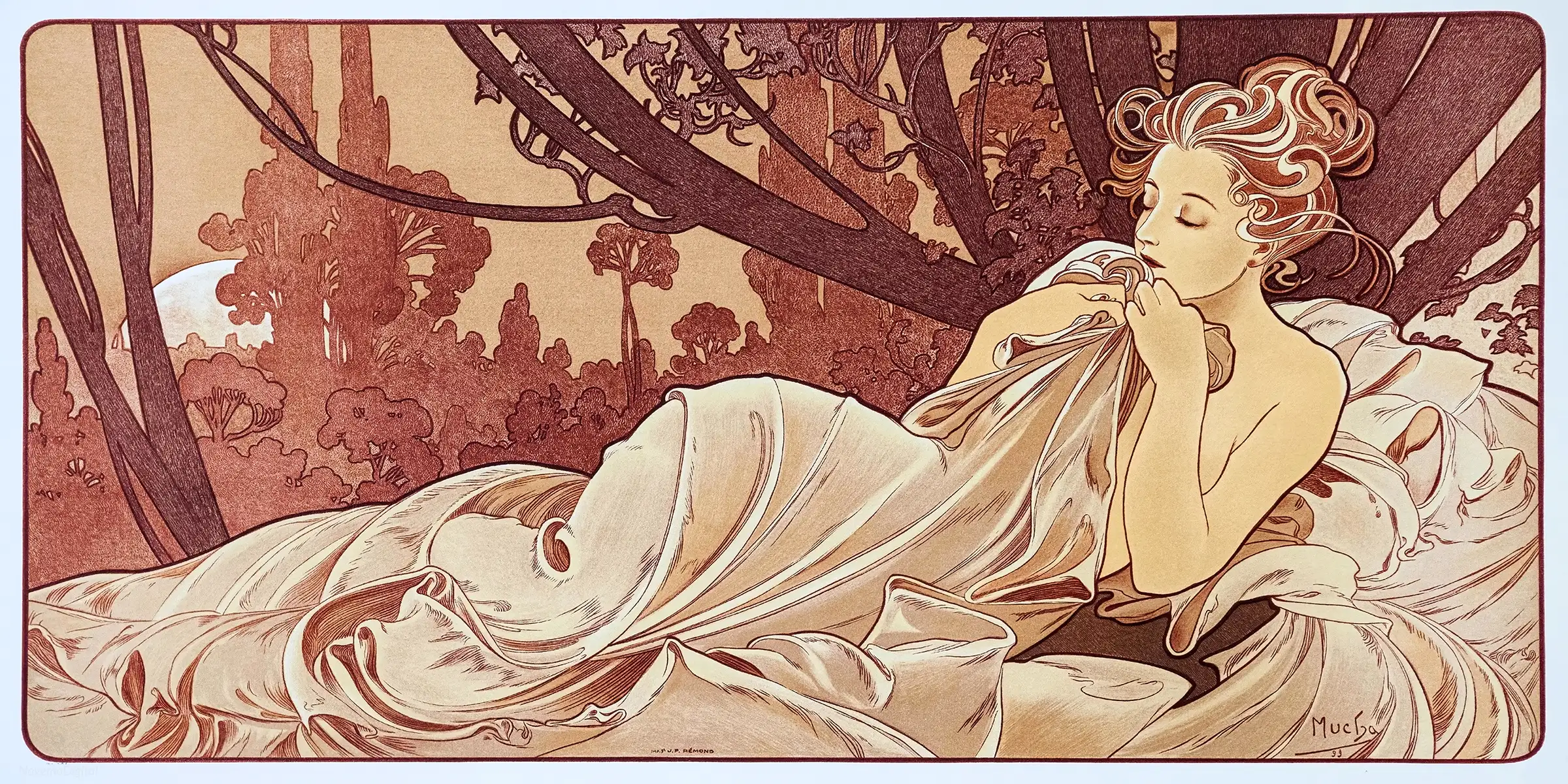Alphonse Mucha - Crepuscule (1899)