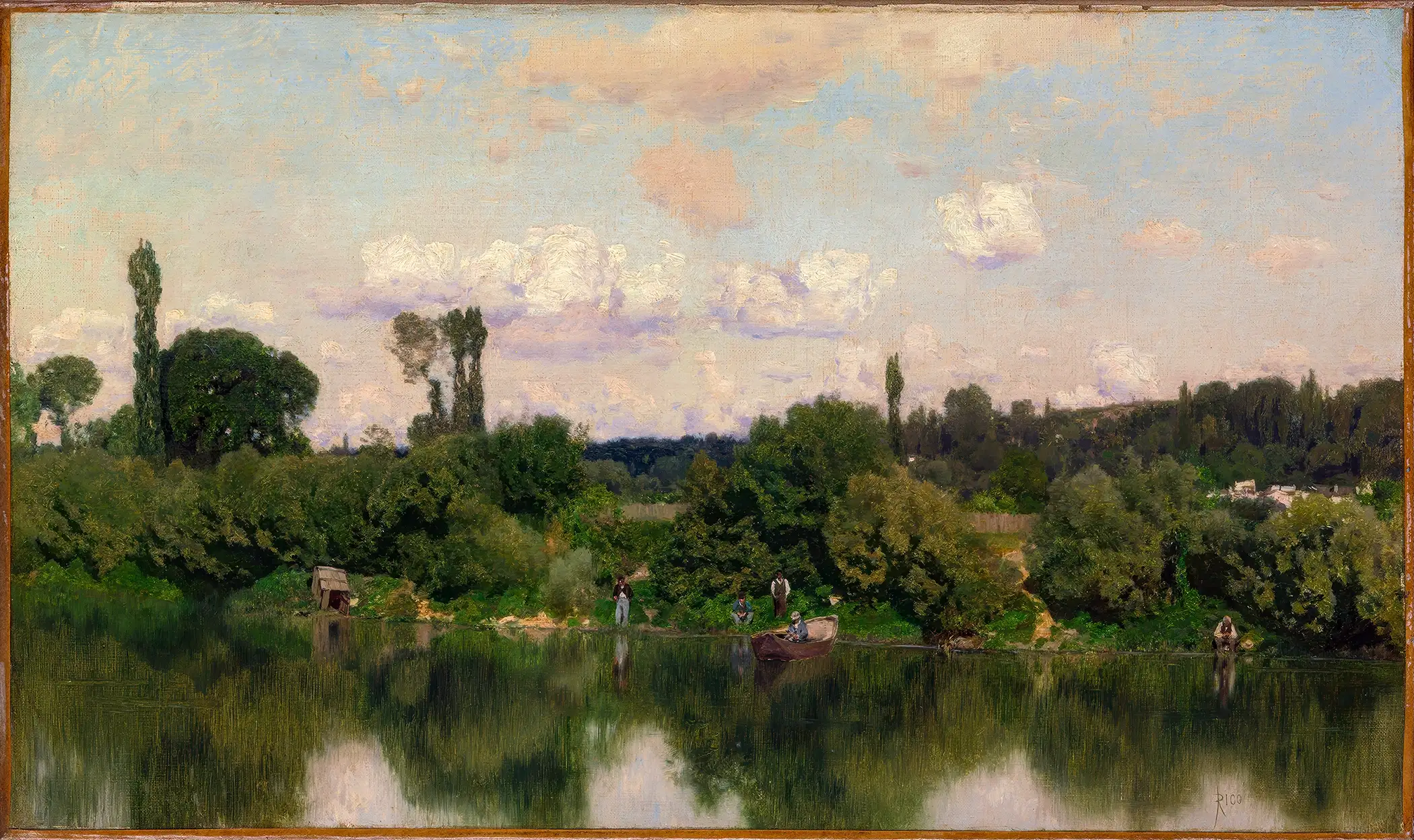Martín Rico y Ortega - On the Seine (1869)