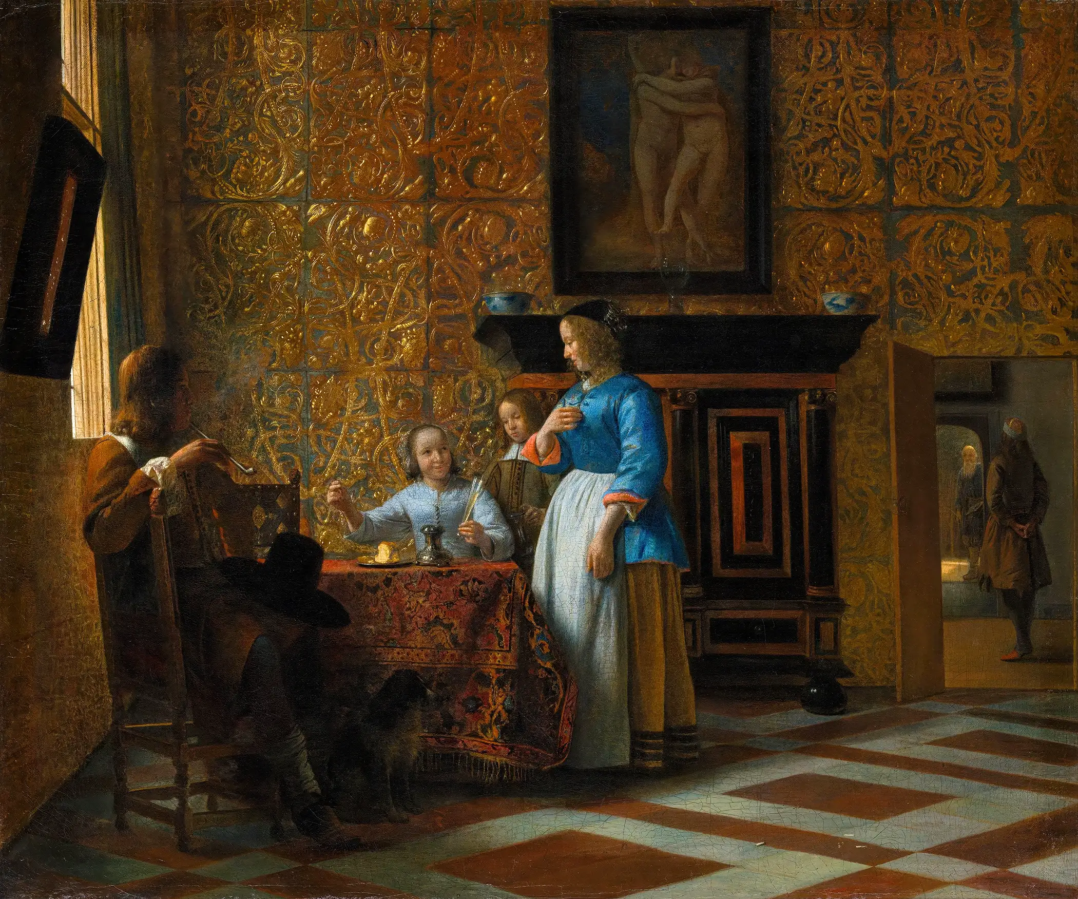 Pieter de Hooch - Leisure Time in an Elegant Setting (1663-65)