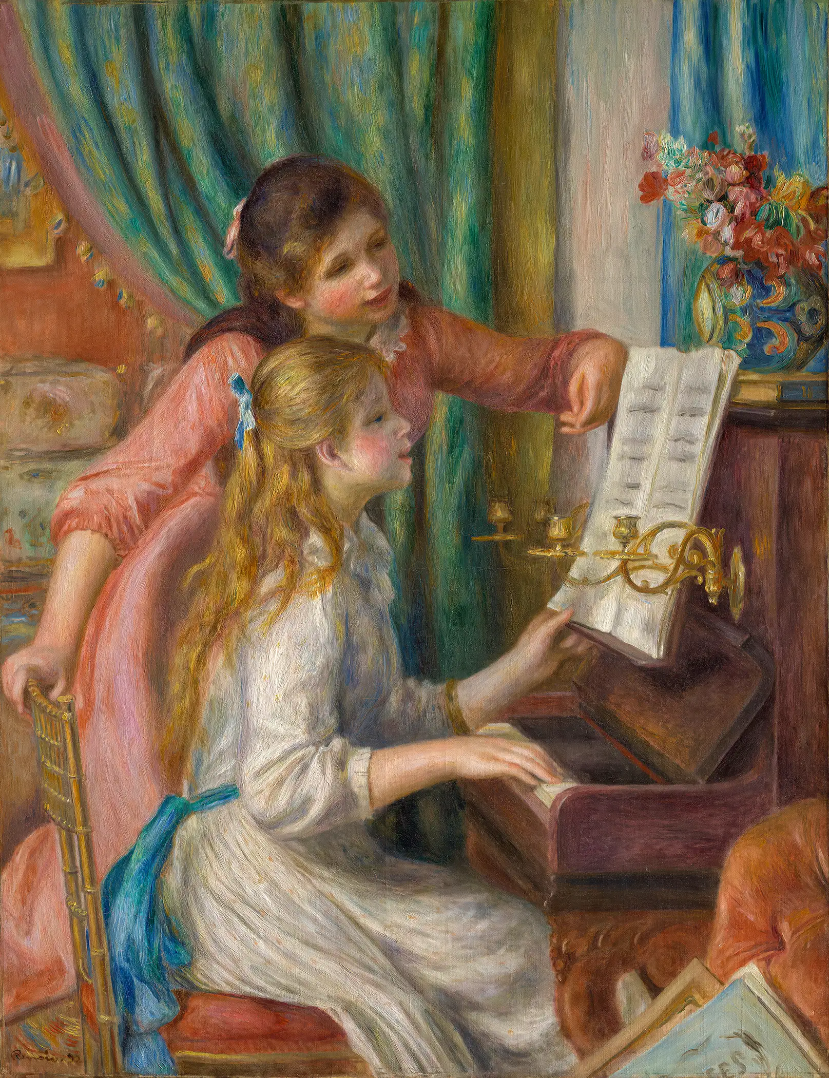 Auguste Renoir - Two Young Girls at the Piano (1892)