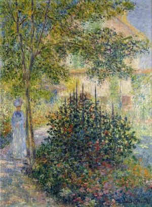 Claude Monet - Camille Monet in the Garden at Argenteuil (1876)