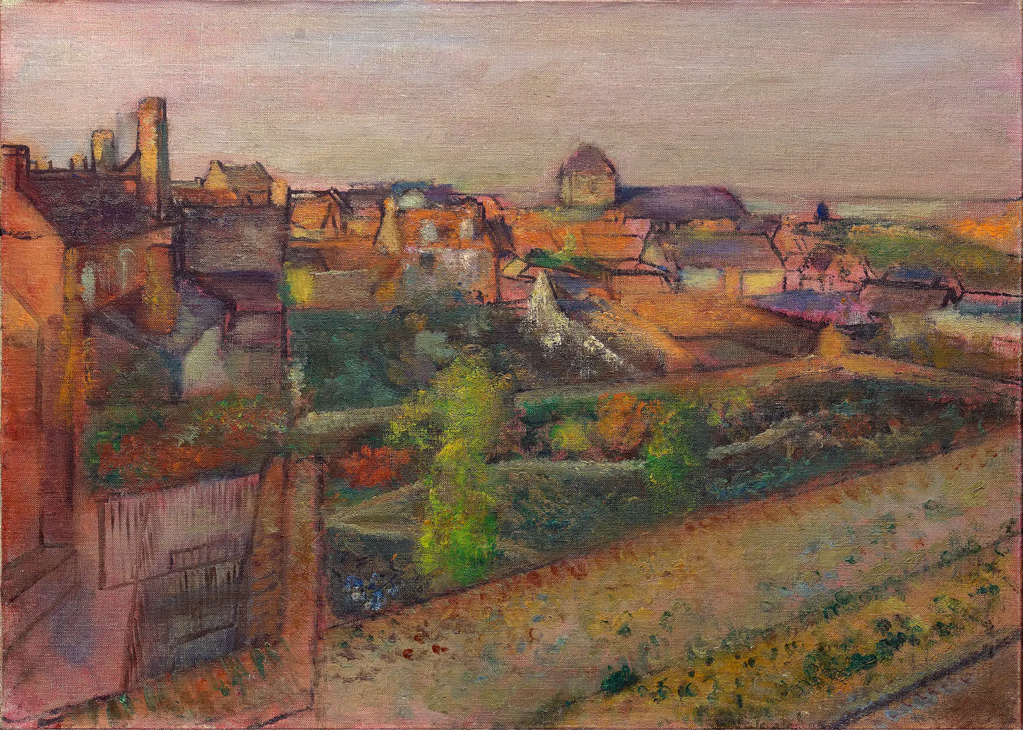 Edgar Degas - View of Saint-Valéry-sur-Somme (1896)