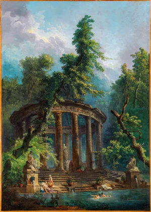 Hubert Robert - The Bathing Pool (1777-79)
