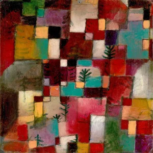 Paul Klee - Redgreen and Violet-Yellow Rhythms (1920)