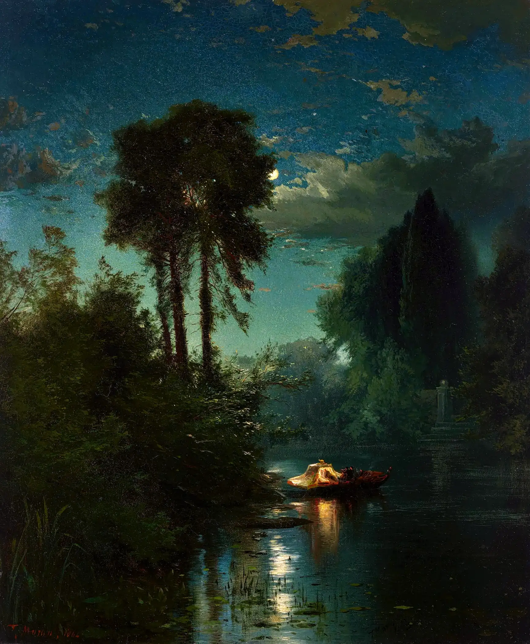 Thomas Moran - The Water Party (1862)