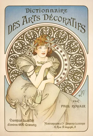 Alphonse Mucha - Dictionnaire des Arts Décoratifs (c.1902)