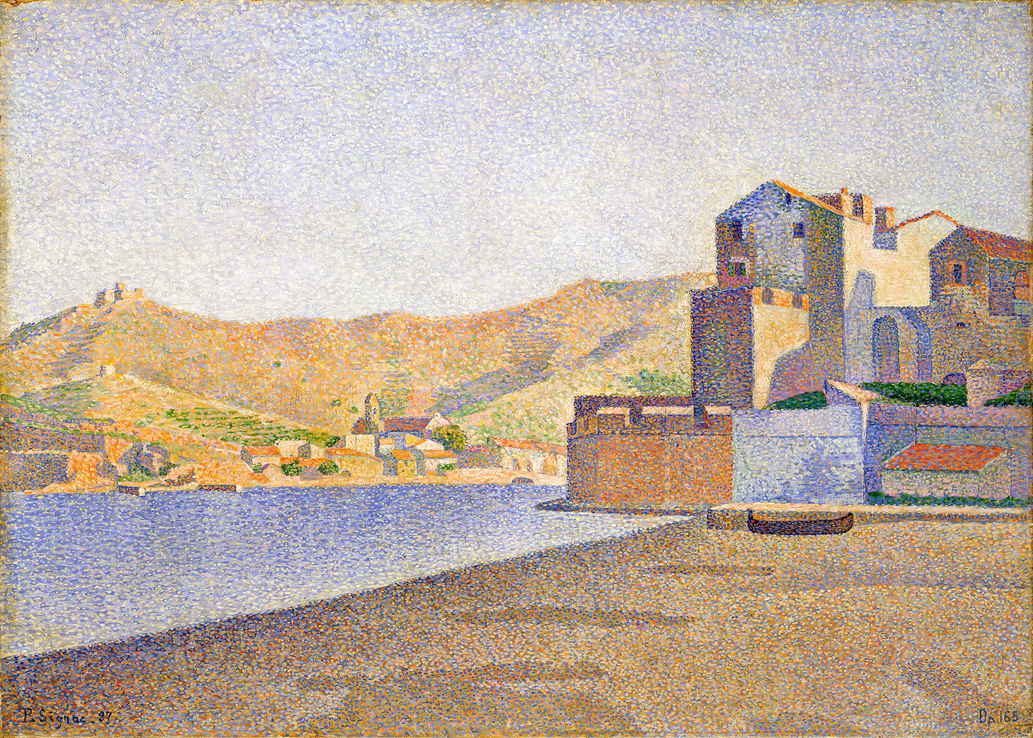 Paul Signac - The Town Beach, Collioure, Opus 165 (1887)