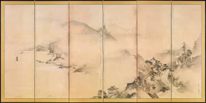 Kano Tan'yū - Landscapes of the Four Seasons (1630s)
