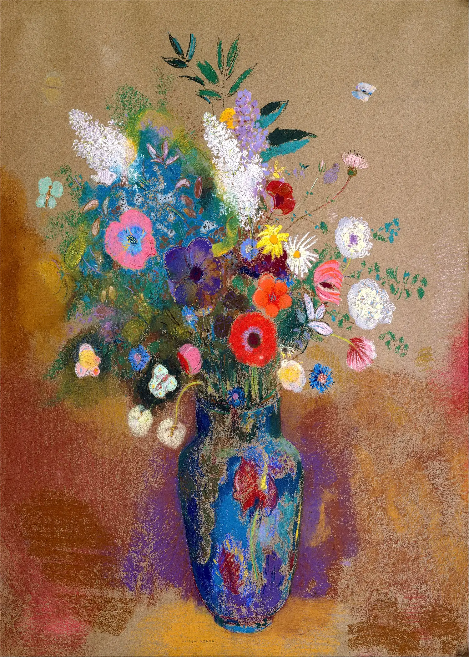 Odilon Redon - Bouquet of Flowers (c.1900-05)