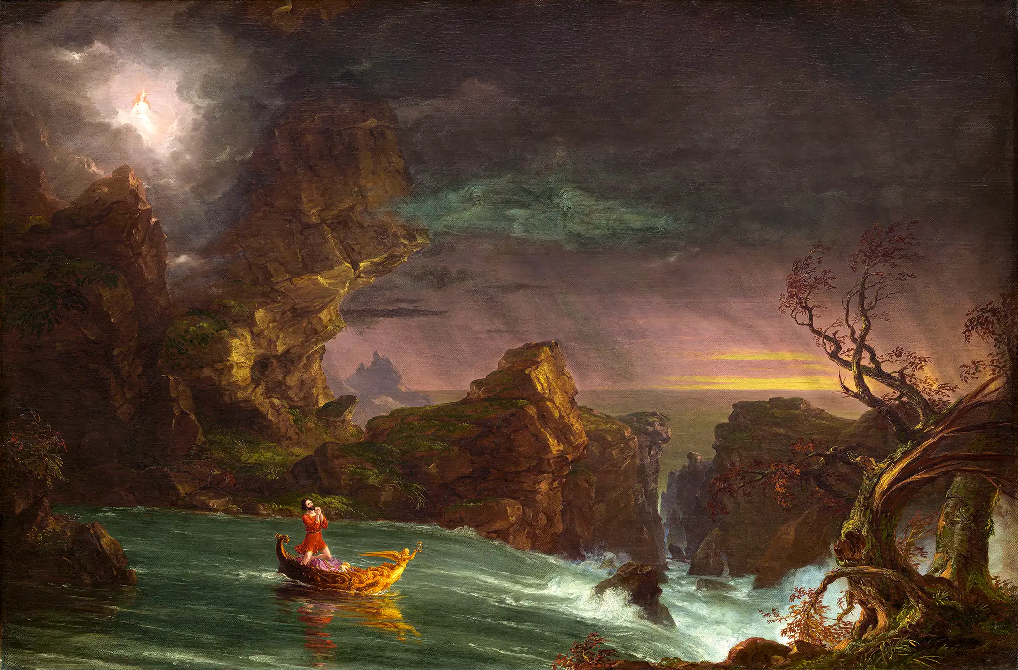 Thomas Cole - The Voyage of Life: Manhood (1842)