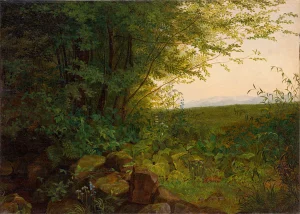 August Heinrich - At the Edge of the Forest (c.1820)