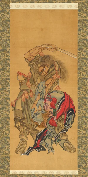 Katsushika Hokusai - Shōki, the Demon Queller (1790)