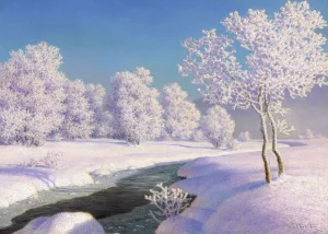 Ivan Fedorovich Choultsé - Winter Morning in Engadine (1874-1939)