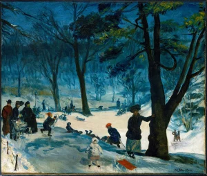 William James Glackens - Central Park, Winter (c.1905)