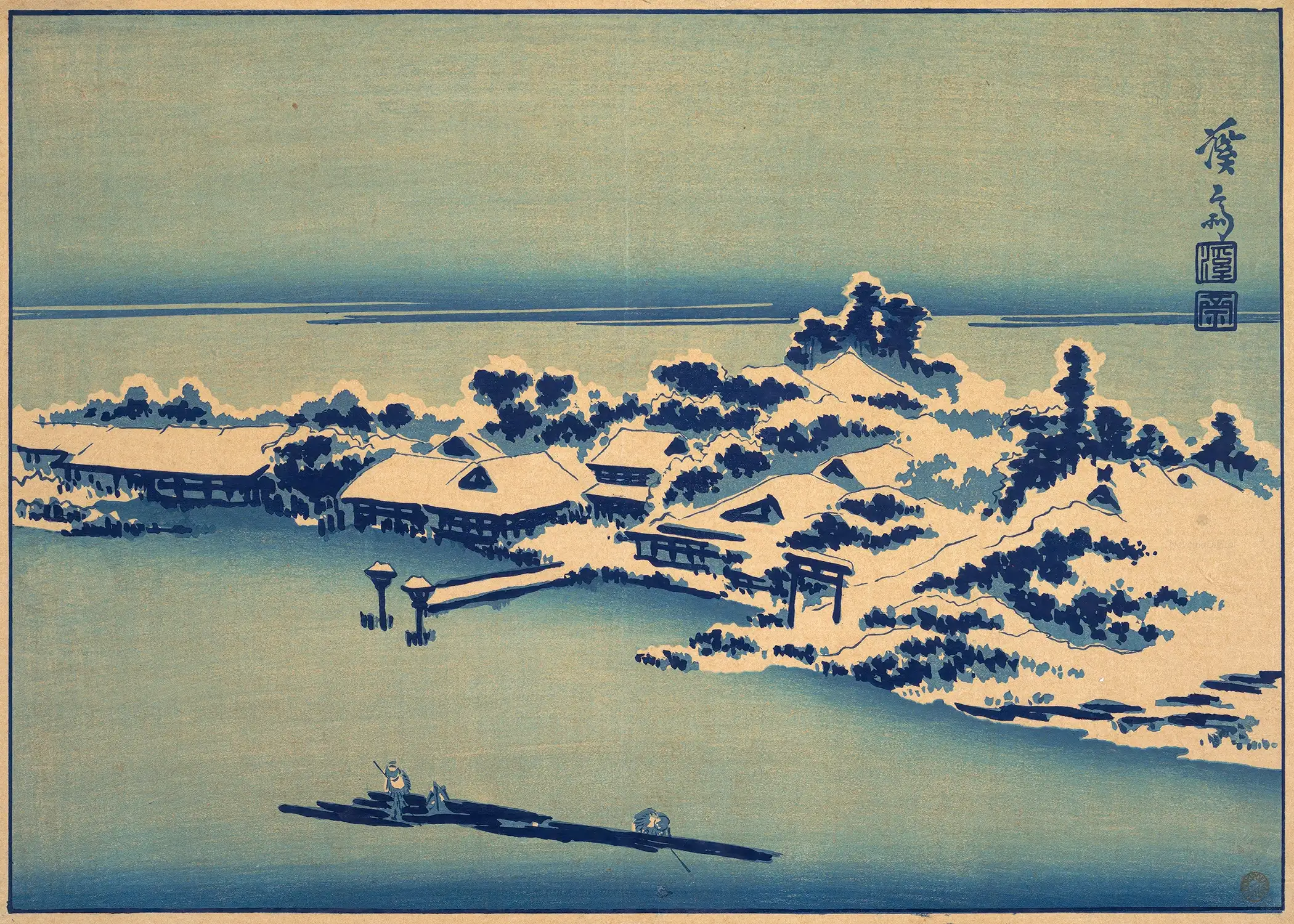 Keisai Eisen - Winter landscape (1790–1848)