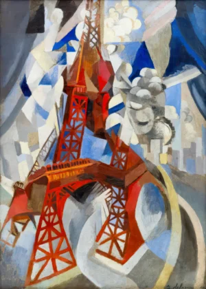 Robert Delaunay - Red Eiffel Tower (1911-12)