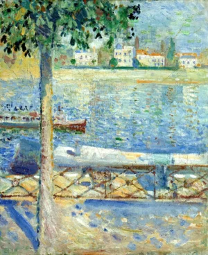 Edvard Munch The Seine at Saint Cloud (1890)