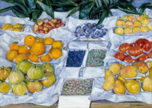 Gustave Caillebotte Fruit Displayed on a Stand (c.1881)