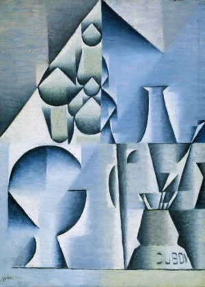 Juan Gris Table at a Café (1912)
