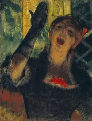 Edgar Degas Café Singer (1879)